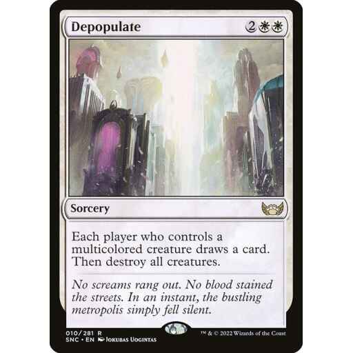 Streets of New Capenna - 10 - Depopulate - Rare - W - Non-foil