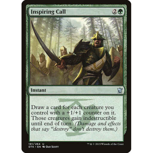Dragons of Tarkir - 191 - Inspiring Call - Uncommon - G - Non-foil