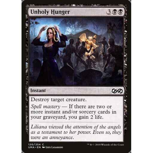 Ultimate Masters - 120 - Unholy Hunger - Common - B - Non-foil