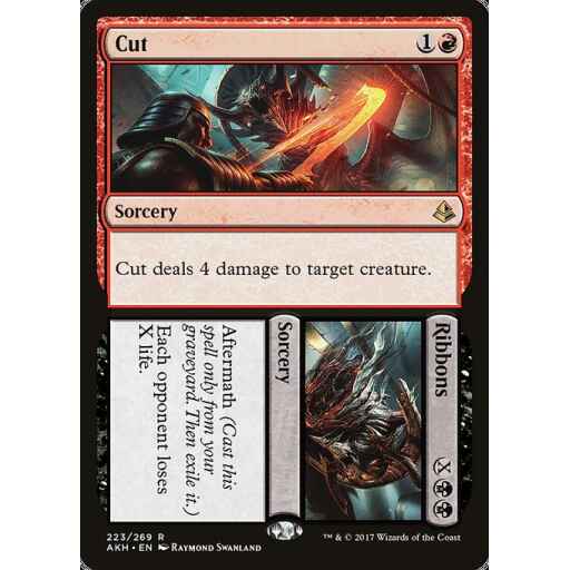 Amonkhet - 223 - Cut // Ribbons - Rare - BR - Non-foil