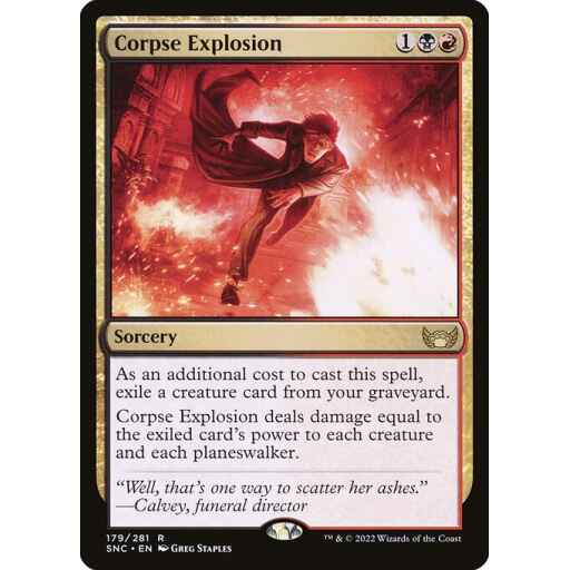 Streets of New Capenna - 179 - Corpse Explosion - Rare - BR - Non-foil