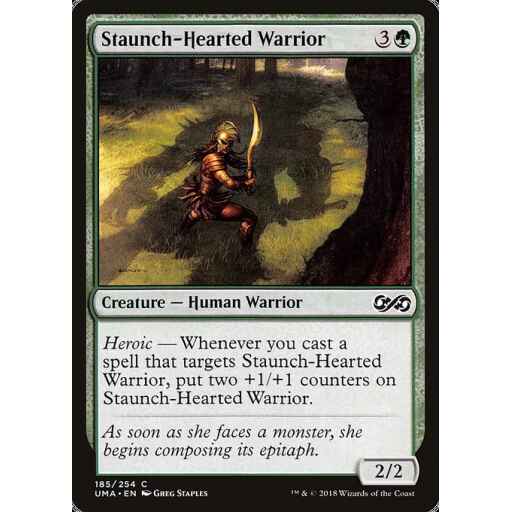 Ultimate Masters - 185 - Staunch-Hearted Warrior - Common - G - Non-foil