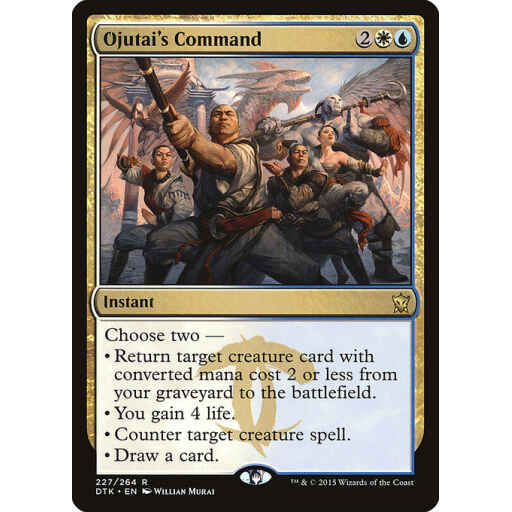Dragons of Tarkir - 227 - Ojutai's Command - Rare - WU - Non-foil