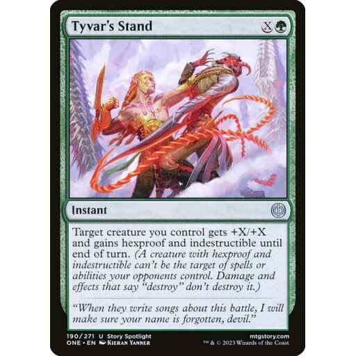 Phyrexia: All Will Be One - 190 - Tyvar's Stand - Uncommon - G - Non-foil