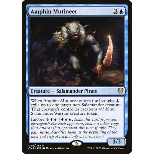 Commander Legends - 55 - Amphin Mutineer - Rare - U - Non-foil