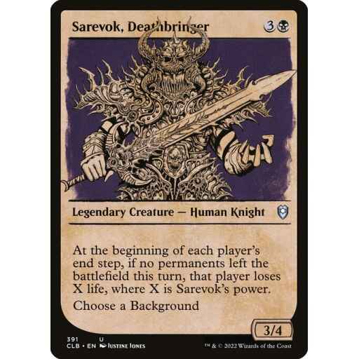 Commander Legends: Battle for Baldur's Gate - 391 - Sarevok, Deathbringer - Uncommon - B - Non-foil