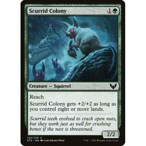 Strixhaven: School of Mages - 142 - Scurrid Colony - Common - G - Non-foil