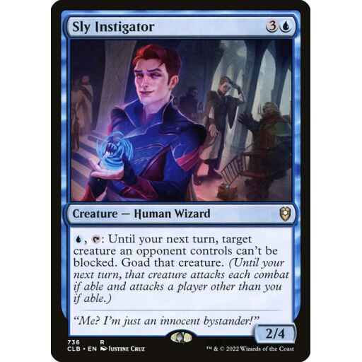 Commander Legends: Battle for Baldur's Gate - 736 - Sly Instigator - Rare - U - Non-foil