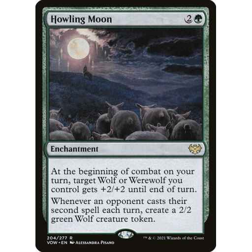Innistrad: Crimson Vow - 204 - Howling Moon - Rare - G - Non-foil
