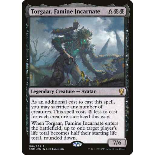 Dominaria - 108 - Torgaar, Famine Incarnate - Rare - B - Non-foil
