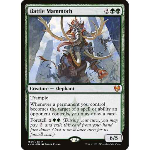 Kaldheim - 160 - Battle Mammoth - Mythic - G - Non-foil