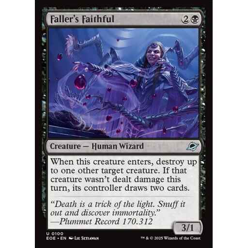 Edge of Eternities - 100 - Faller's Faithful - Uncommon - B - Non-foil