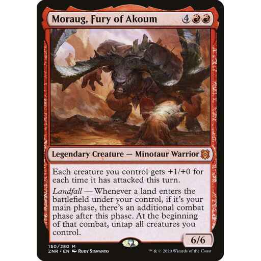 Zendikar Rising - 150 - Moraug, Fury of Akoum - Mythic - R - Non-foil