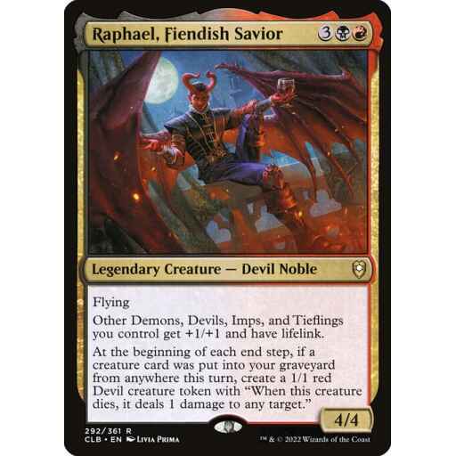 Commander Legends: Battle for Baldur's Gate - 292 - Raphael, Fiendish Savior - Rare - BR - Non-foil