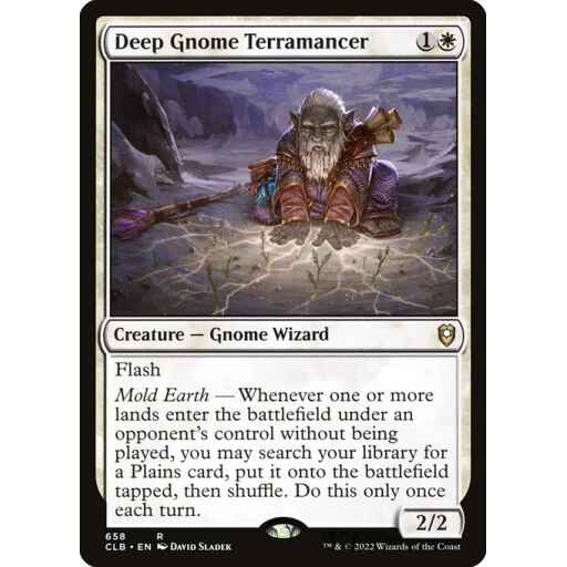 Commander Legends: Battle for Baldur's Gate - 658 - Deep Gnome Terramancer - Rare - W - Non-foil