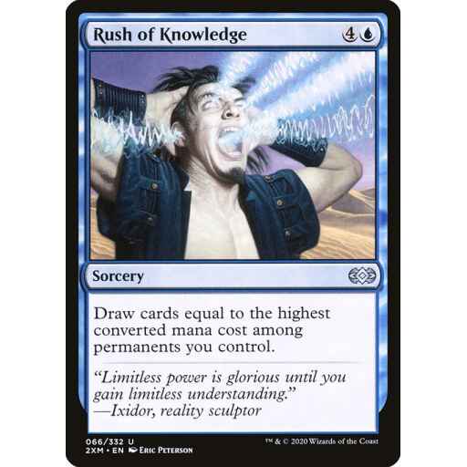 Double Masters - 66 - Rush of Knowledge - Uncommon - U - Non-foil