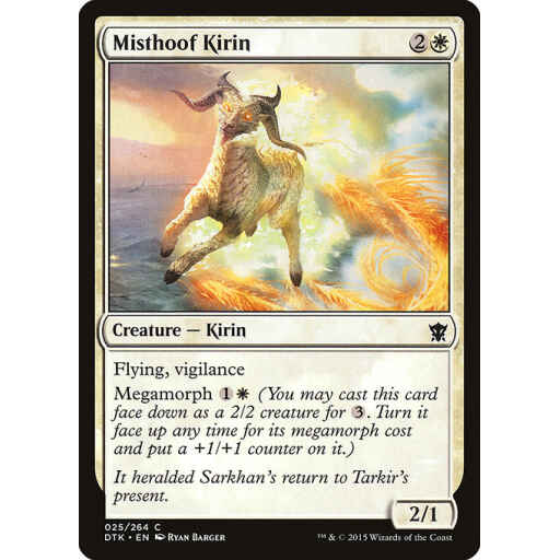 Dragons of Tarkir - 25 - Misthoof Kirin - Common - W - Non-foil
