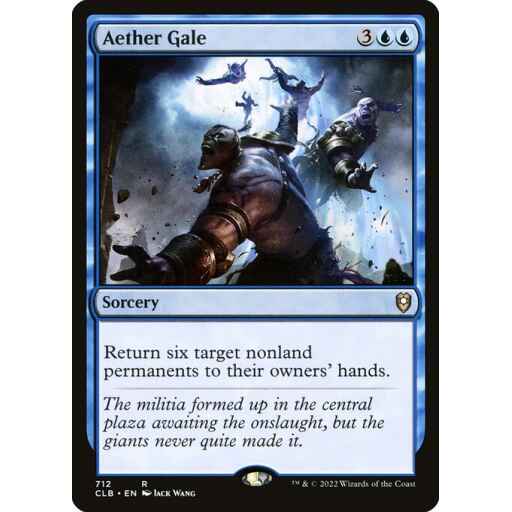 Commander Legends: Battle for Baldur's Gate - 712 - Aether Gale - Rare - U - Non-foil
