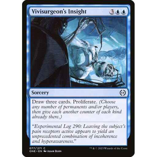Phyrexia: All Will Be One - 77 - Vivisurgeon's Insight - Common - U - Non-foil