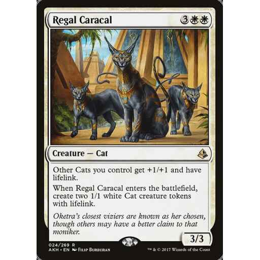 Amonkhet - 24 - Regal Caracal - Rare - W - Non-foil