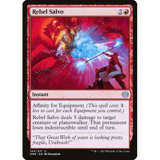 Phyrexia: All Will Be One - 144 - Rebel Salvo - Uncommon - R - Non-foil