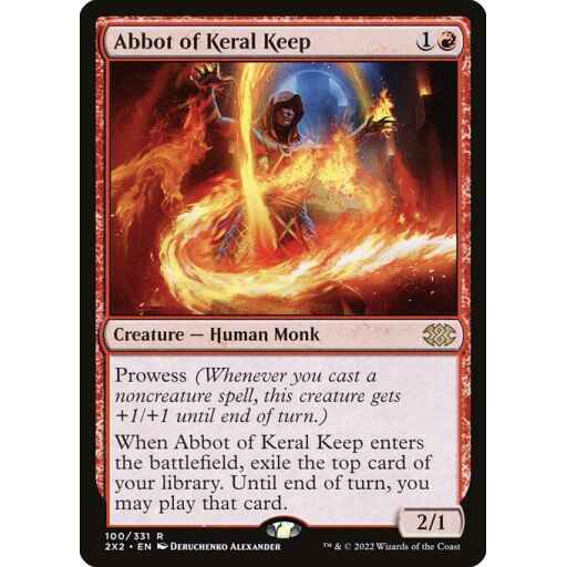 Double Masters 2022 - 100 - Abbot of Keral Keep - Rare - R - Non-foil