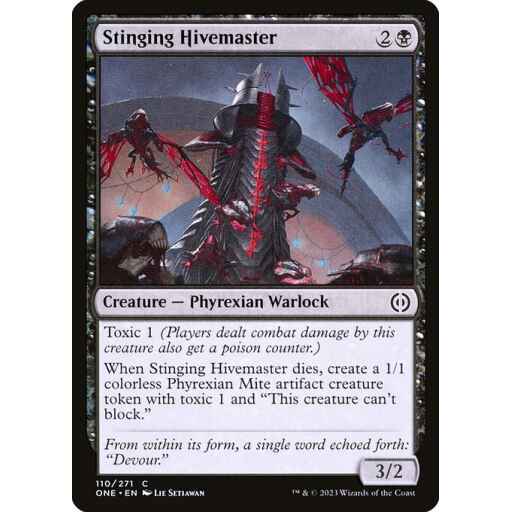 Phyrexia: All Will Be One - 110 - Stinging Hivemaster - Common - B - Non-foil