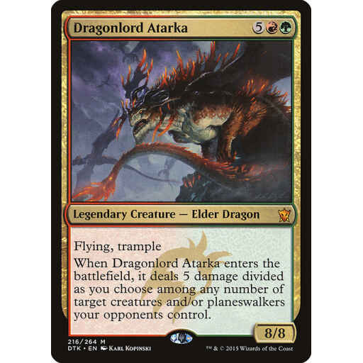Dragons of Tarkir - 216 - Dragonlord Atarka - Mythic - RG - Non-foil