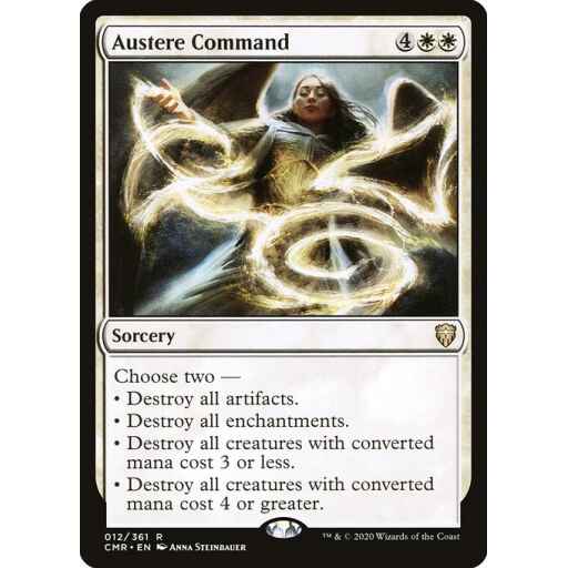 Commander Legends - 12 - Austere Command - Rare - W - Non-foil