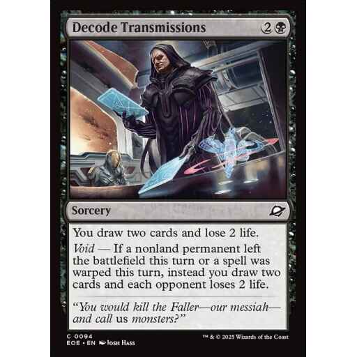 Edge of Eternities - 94 - Decode Transmissions - Common - B - Non-foil