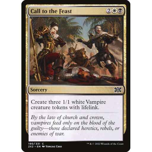 Double Masters 2022 - 190 - Call to the Feast - Common - WB - Non-foil