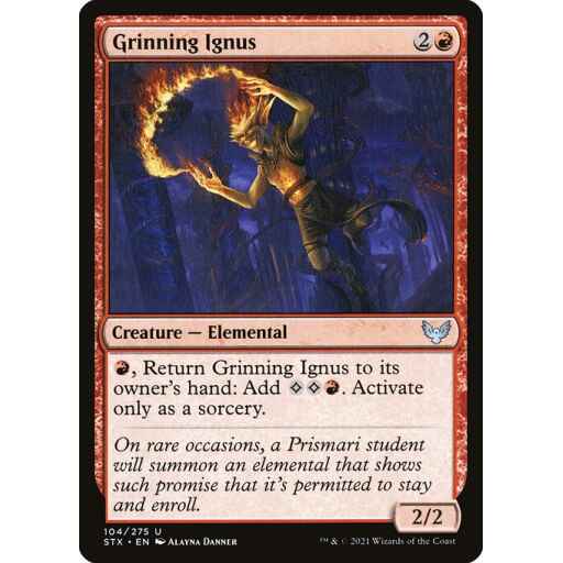 Strixhaven: School of Mages - 104 - Grinning Ignus - Uncommon - R - Non-foil