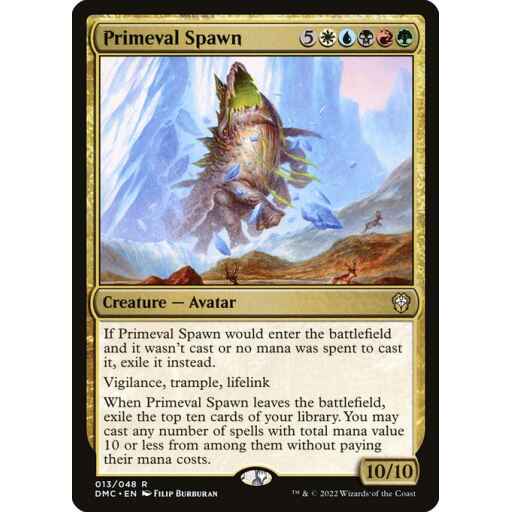 Dominaria United Commander - 13 - Primeval Spawn - Rare - Multi - Non-foil