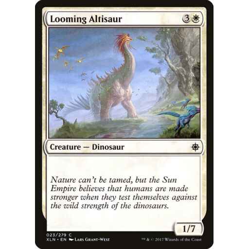 Ixalan - 23 - Looming Altisaur - Common - W - Non-foil