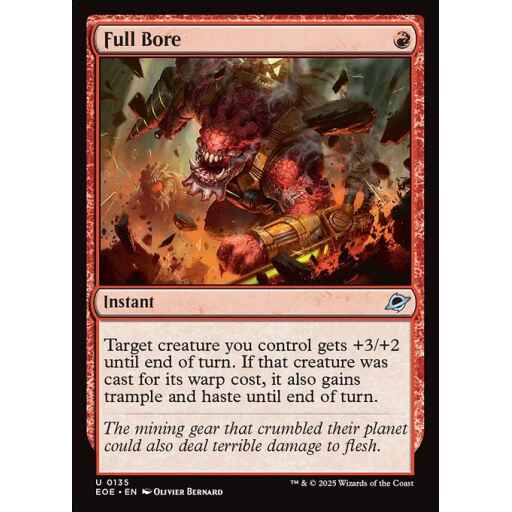 Edge of Eternities - 135 - Full Bore - Uncommon - R - Foil
