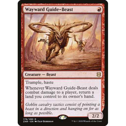 Zendikar Rising - 176 - Wayward Guide-Beast - Rare - R - Non-foil