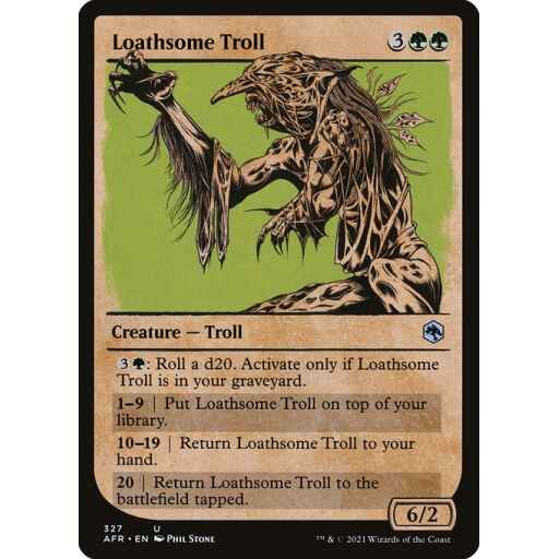 Adventures in the Forgotten Realms - 327 - Loathsome Troll - Uncommon - G - Non-foil