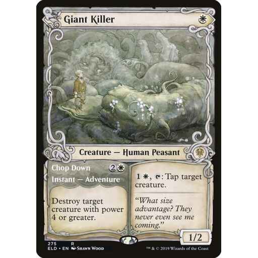 Throne of Eldraine - 275 - Giant Killer // Chop Down - Rare - W - Non-foil
