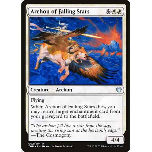 Theros Beyond Death - 2 - Archon of Falling Stars - Uncommon - W - Non-foil