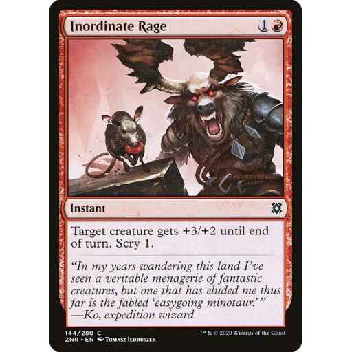 Zendikar Rising - 144 - Inordinate Rage - Common - R - Non-foil
