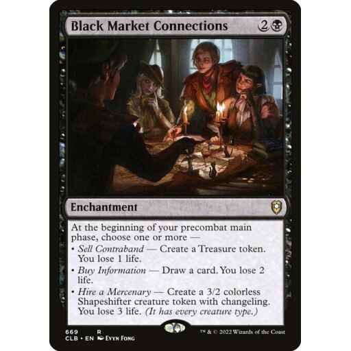 Commander Legends: Battle for Baldur's Gate - 669 - Black Market Connections - Rare - B - Non-foil