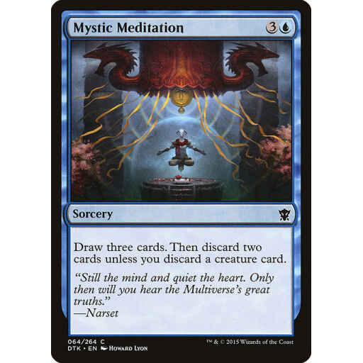 Dragons of Tarkir - 64 - Mystic Meditation - Common - U - Non-foil