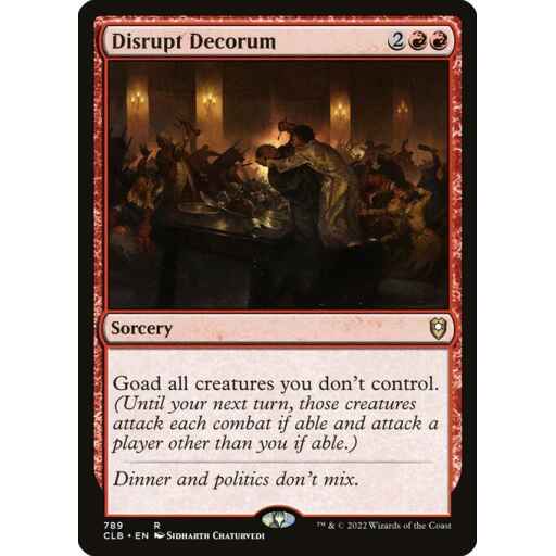 Commander Legends: Battle for Baldur's Gate - 789 - Disrupt Decorum - Rare - R - Non-foil