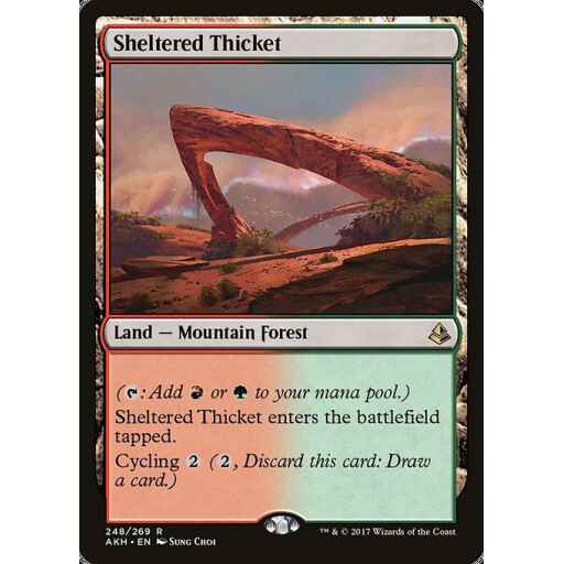 Amonkhet - 248 - Sheltered Thicket - Rare - C - Non-foil