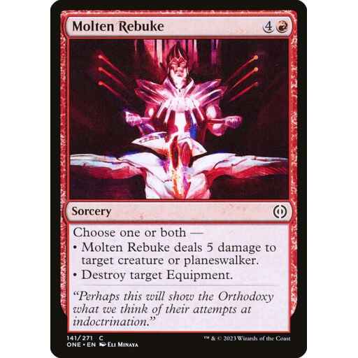 Phyrexia: All Will Be One - 141 - Molten Rebuke - Common - R - Non-foil