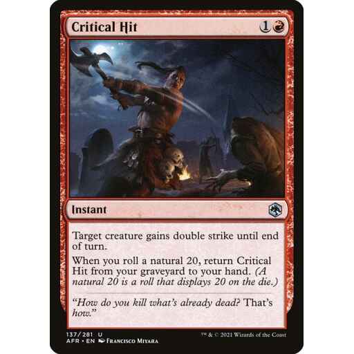 Adventures in the Forgotten Realms - 137 - Critical Hit - Uncommon - R - Non-foil