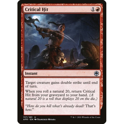 Adventures in the Forgotten Realms - 137 - Critical Hit - Uncommon - R - Non-foil