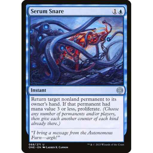 Phyrexia: All Will Be One - 68 - Serum Snare - Uncommon - U - Foil