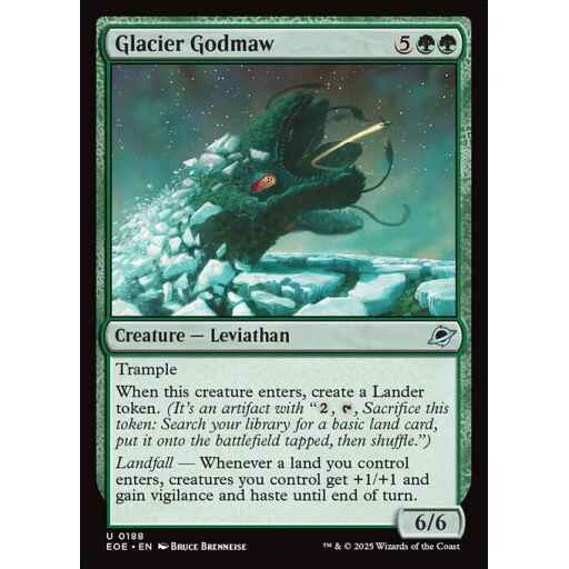 Edge of Eternities - 188 - Glacier Godmaw - Uncommon - G - Non-foil
