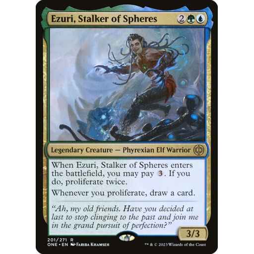 Phyrexia: All Will Be One - 201 - Ezuri, Stalker of Spheres - Rare - UG - Non-foil